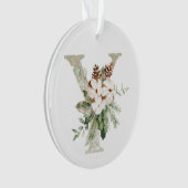 Gepersonaliseerde kerstversiering met uw initialen ornament (voorkant)