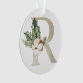 Gepersonaliseerde kerstversiering met uw initialen ornament (voorkant)