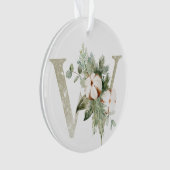 Gepersonaliseerde kerstversiering met uw initialen ornament (voorkant)