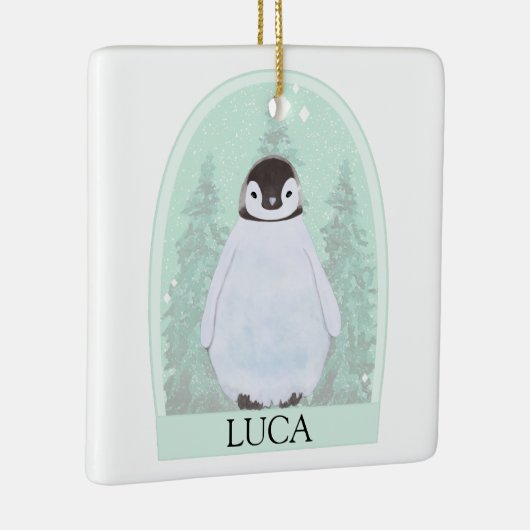 Gepersonaliseerde kerstversiering met Waterverf Pe Keramisch Ornament (Rechts)