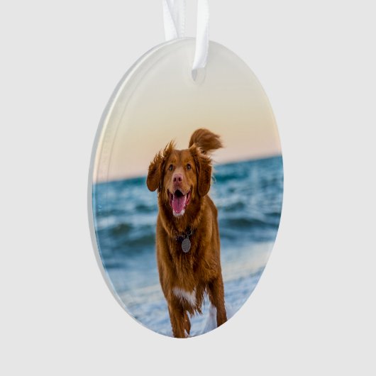 Gepersonaliseerde kerstversiering ornament (voorkant)