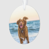 Gepersonaliseerde kerstversiering ornament (voorkant)