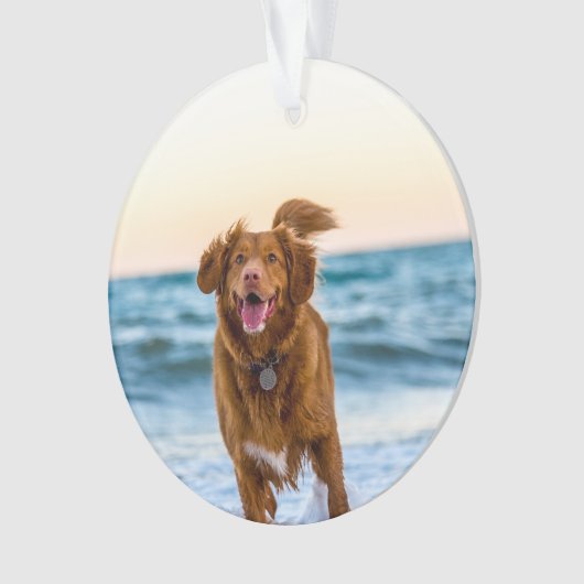 Gepersonaliseerde kerstversiering ornament (voorkant)