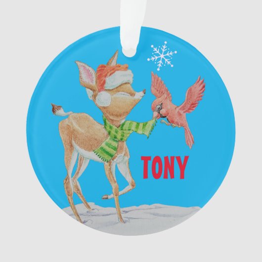 Gepersonaliseerde kerstversiering ornament (voorkant)