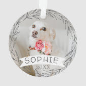 Gepersonaliseerde kerstversiering ornament (achterkant)