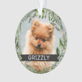 Gepersonaliseerde kerstversiering ornament (voorkant)