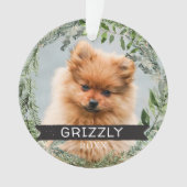 Gepersonaliseerde kerstversiering ornament (voorkant)