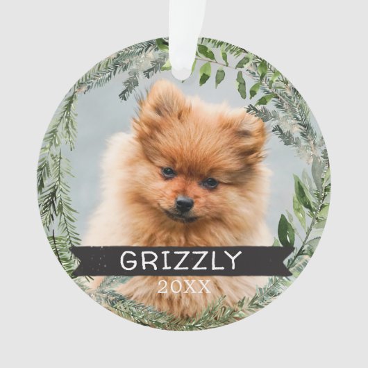 Gepersonaliseerde kerstversiering ornament (voorkant)