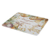 Gepersonaliseerde kerstversiering snijplank (Hoek)