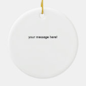 Gepersonaliseerde kerstversiering uit Tennis Ball Keramisch Ornament (Achterkant)