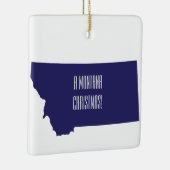 Gepersonaliseerde kerstversiering van de deelstaat keramisch ornament (Rechts)