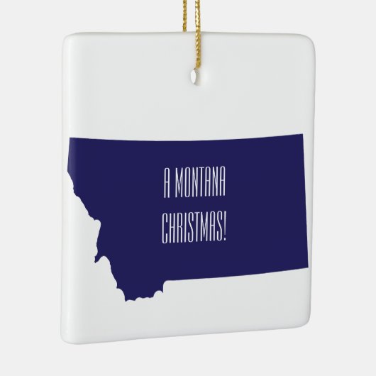 Gepersonaliseerde kerstversiering van de deelstaat keramisch ornament (Rechts)