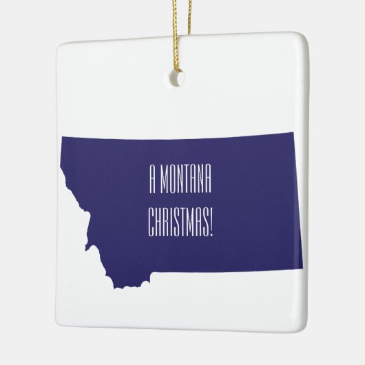 Gepersonaliseerde kerstversiering van de deelstaat keramisch ornament (Links)