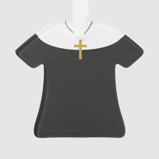 Gepersonaliseerde kerstversiering van zuster Nun Ornament (voorkant)
