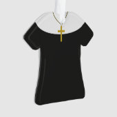 Gepersonaliseerde kerstversiering van zuster Nun Ornament (voorkant)