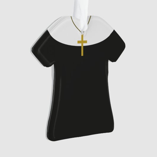 Gepersonaliseerde kerstversiering van zuster Nun Ornament (voorkant)