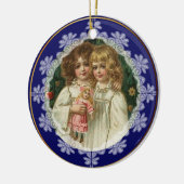 Gepersonaliseerde kerstversiering voor  kerstfeest keramisch ornament (Links)