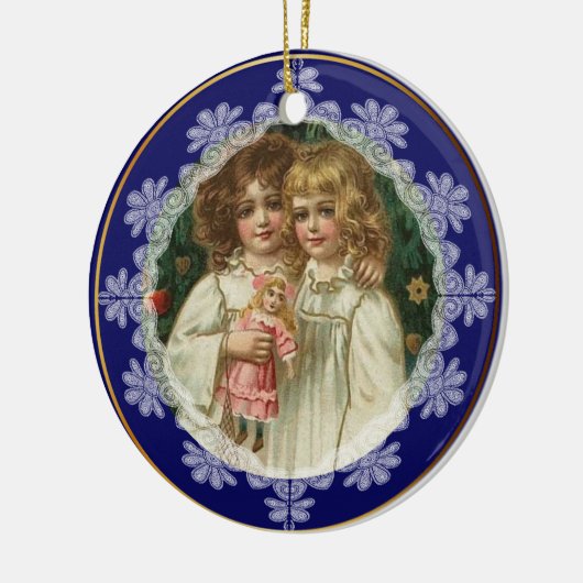 Gepersonaliseerde kerstversiering voor  kerstfeest keramisch ornament (Links)