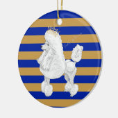 Gepersonaliseerde kerstversiering voor poodle Beha Keramisch Ornament (Links)