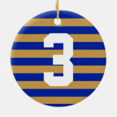 Gepersonaliseerde kerstversiering voor poodle Beha Keramisch Ornament (Achterkant)