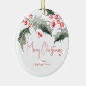 Gepersonaliseerde kerstversieringen keramisch ornament (Rechts)