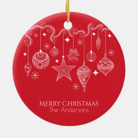 Gepersonaliseerde kerstversieringen | ORNAMENT (Achterkant)