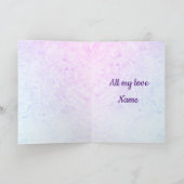 Gepersonaliseerde kerstvrouw met pretentieuze kers kaart (Binnen)