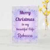 Gepersonaliseerde kerstvrouw met pretentieuze kers kaart (Gele Bloem)