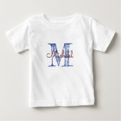 Gepersonaliseerde kettingnaam Monogram Baby Boy (Voorkant)