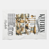 Gepersonaliseerde keuken conversies theedoek (Horizontaal)