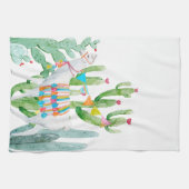 Gepersonaliseerde Keuken Handdoek Boho Llama Bohem (Horizontaal)