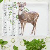 Gepersonaliseerde Keuken Handdoek Deer Doe Buck Fo (Gevouwen)