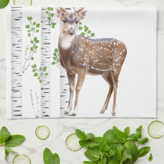Gepersonaliseerde Keuken Handdoek Deer Doe Buck Fo (Gevouwen)