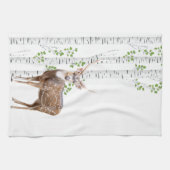 Gepersonaliseerde Keuken Handdoek Deer Doe Buck Fo (Horizontaal)