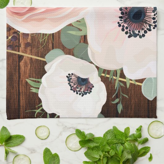 Gepersonaliseerde keuken handdoek geometrische tui (Gevouwen)