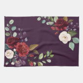 Gepersonaliseerde keuken handdoek pruim Paarse Roz (Horizontaal)