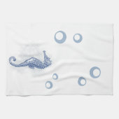 Gepersonaliseerde Keuken Handdoek Seahorse Ocean B (Horizontaal)