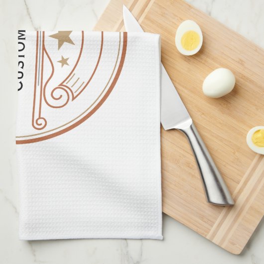 Gepersonaliseerde Keuken Handdoeken Aangepaste Naa (Quarter Fold)