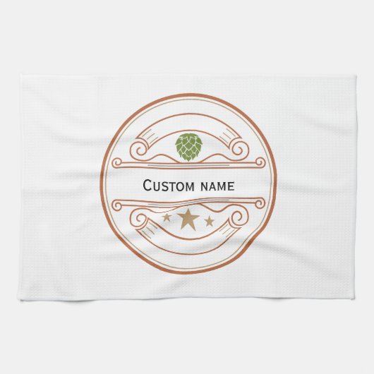 Gepersonaliseerde Keuken Handdoeken Aangepaste Naa (Horizontaal)