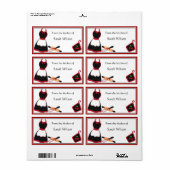 Gepersonaliseerde keuken Labels groot formaat (Full Sheet)