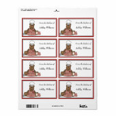 Gepersonaliseerde keuken Labels groot formaat (Full Sheet)