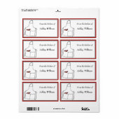 Gepersonaliseerde keuken Labels groot formaat (Full Sheet)