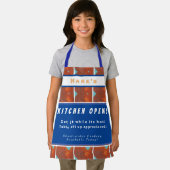 Gepersonaliseerde keuken Open + 3Comments Fun Schort (Insitu)