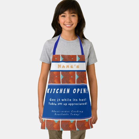 Gepersonaliseerde keuken Open + 3Comments Fun Schort (Insitu)