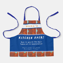 Gepersonaliseerde keuken Open + 3Comments Fun Schort