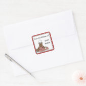 Gepersonaliseerde keuken Teddy Bear Stickers (Envelop)