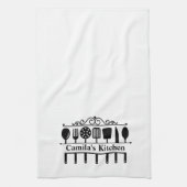 Gepersonaliseerde keukengerei handdoek (Verticaal)