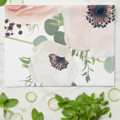 Gepersonaliseerde keukenhanddoek Geometrisch Roos  (Gevouwen)