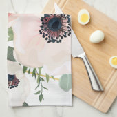 Gepersonaliseerde keukenhanddoek Geometrisch Roos  (Quarter Fold)