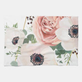 Gepersonaliseerde keukenhanddoek Geometrisch Roos  (Horizontaal)